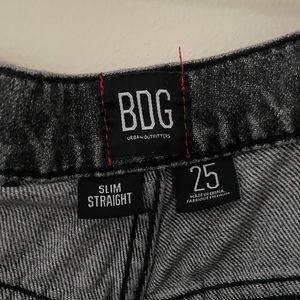 BDG Black Denim Straight Leg Jeans